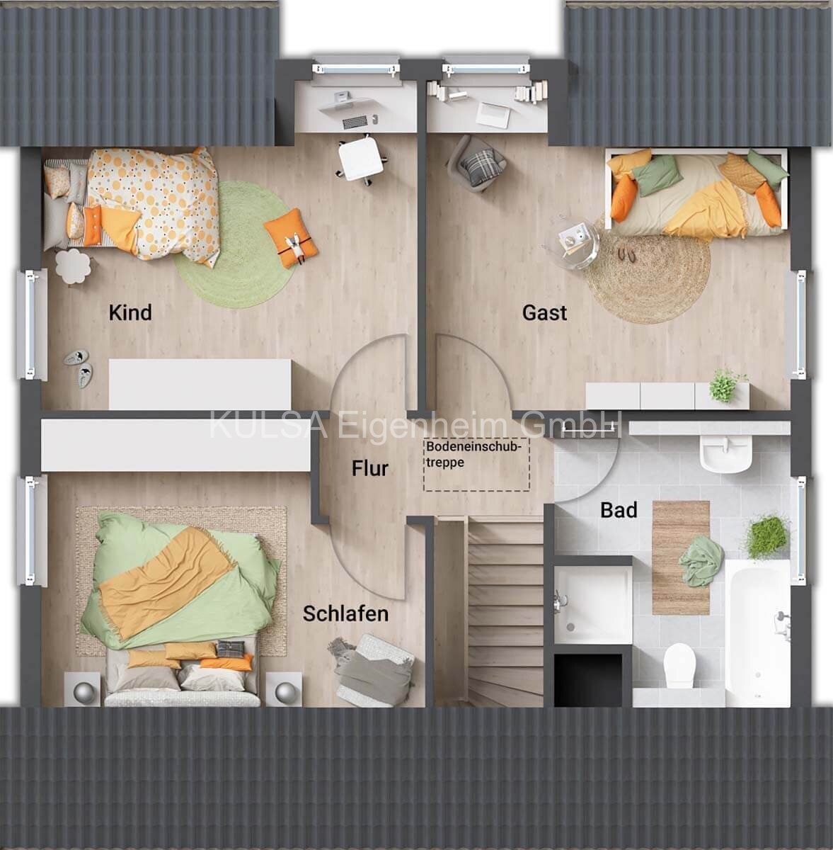 Grundriss Einfamilienhaus Flair 113 DG