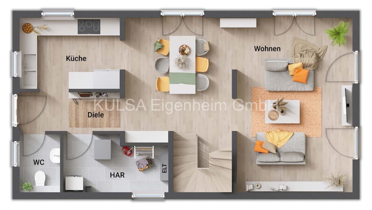 Grundriss-Einfamilienhaus-Aura-125-Erdgeschoss Grundriss-Einfamilienhaus-Aura-125-Erdgeschoss